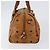 Borsa Boston MCM Logogram Vicetos in pelle PVC marrone e oro Auth gh1076 D'oro - vista 4