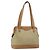 Céline Borsa a Spalla in Tela Macadam CELINE PVC Beige Oro Auth gh1093 D'oro