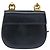 Borsa a Spalla Gancini in Pelle Salvatore Ferragamo Blu Navy Oro Auth 150345 D'oro - vista 2
