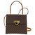 Céline Borsa a mano in tela Macadam CELINE in pelle PVC 2 in 1 marrone oro Auth hk3227 D'oro - vista 2