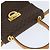 Céline Borsa a mano in tela Macadam CELINE in pelle PVC 2 in 1 marrone oro Auth hk3227 D'oro - vista 6
