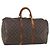 LOUIS VUITTON Borsa Boston Monogram Keepall 50 M41426 LV Auth 146472 Monogramma