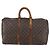 LOUIS VUITTON Borsa Boston Monogram Keepall 50 M41426 LV Auth 146472 Monogramma - vista 2