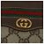 Bolsa Gucci GG Supreme Web Sherry Line PVC Bege Dourado 001 58 0918 Auth BA7459 - vista 14