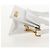 Mini borsa a mano JACQUEMUS in pelle 2 in 1 bianca oro Auth 128500M Bianco D'oro - vista 5