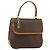 Céline Borsa a mano in tela Macadam CELINE in pelle PVC marrone oro Auth bs30308 D'oro