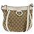 GUCCI GG Canvas Abbey Shoulder Bag Beige Gold 203257 Auth 150275 Golden