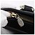Borsa MCM in pelle nera e oro Auth 152933 Nero D'oro - vista 10