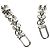 LOUIS VUITTON Ketten-Schultergurt Metall 25,6"" Silber LV Auth 150633M - Ansicht 2