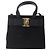 Borsa a Mano Vala in Camoscio Salvatore Ferragamo 2 in 1 Nero Oro Auth 147079 D'oro - vista 13