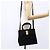 Borsa a Mano Vala in Camoscio Salvatore Ferragamo 2 in 1 Nero Oro Auth 147079 D'oro - vista 23