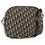 Borsa a Spalla in Tela Trotter Christian Dior Blu Navy Oro Auth 147085 D'oro