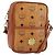 Borsa a Spalla MCM Logogram Vicetos in Pelle PVC Marrone Oro Auth BA7515 D'oro