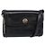Borsa a Spalla in Pelle Nera e Oro GUCCI 001 256 1161 Auth ep11851 Nero D'oro