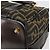 Bolsa de mão em canvas Zucca FENDI preta e marrom Auth 149263 Preto - vista 18