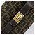 Bolsa de mão em canvas Zucca FENDI preta e marrom Auth 149263 Preto - vista 20