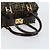 Bolsa de mão em canvas Zucca FENDI preta e marrom Auth 149263 Preto - vista 7
