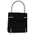 Salvatore Ferragamo Handtasche aus Wildleder Schwarz Silber Auth BA7548