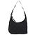 Borsa a Spalla Gancini in Pelle Nylon Nera Argento Salvatore Ferragamo Auth bs30802 Nero