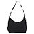 Borsa a Spalla Gancini in Pelle Nylon Nera Argento Salvatore Ferragamo Auth bs30802 Nero - vista 3