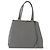FENDI Trois Jules Borsa a Mano in Pelle 2in1 Grigio Oro Auth ep11480 Marrone D'oro