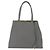 FENDI Trois Jules Borsa a Mano in Pelle 2in1 Grigio Oro Auth ep11480 Marrone D'oro - vista 13