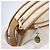 Céline Bolsa de ombro em lona Macadam CELINE em couro PVC branco e dourado Auth 152580 - vista 15