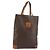 Céline CELINE Macadam Canvas Tote Bag PVC Braun Auth 151961