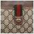 Borsa Gucci GG Supreme Web Sherry Line in PVC Beige Oro Rosso 904 02 026 Auth ka287 D'oro - vista 18
