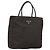 PRADA Borsa a mano in nylon marrone argento autentica 154516