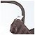PRADA Borsa a mano in nylon marrone argento autentica 154516 - vista 12