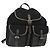 Mochila PRADA em nylon e couro preto prata autêntica 151999