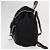 Mochila PRADA em nylon e couro preto prata autêntica 151999 - vista 3