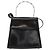 Borsa a mano in pelle Gancini Salvatore Ferragamo 2 in 1 Nero Argento Auth gh1184 - vista 13