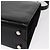 Borsa a mano in pelle Gancini Salvatore Ferragamo 2 in 1 Nero Argento Auth gh1184 - vista 18