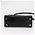 Borsa a mano in pelle Gancini Salvatore Ferragamo 2 in 1 Nero Argento Auth gh1184 - vista 5