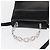 Borsa a mano in pelle Gancini Salvatore Ferragamo 2 in 1 Nero Argento Auth gh1184 - vista 6
