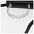 Borsa a mano in pelle Gancini Salvatore Ferragamo 2 in 1 Nero Argento Auth gh1184 - vista 7