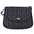 BORSO A SPALLA CÉLINE C SULKY CARRIAGE IN CANVAS E PELLE BLU NAVY ORO AUTH 153832 D'oro - vista 13