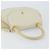 BALLY Bolsa de mão acolchoada de couro branco e dourado Auth gh1163 - vista 6