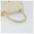 BALLY Bolsa de mão acolchoada de couro branco e dourado Auth gh1163 - vista 7