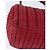 CHANEL Borsa a tracolla Cloche Turn Lock in pelle di agnello rossa argento CC Auth bs30375 Rosso - vista 15