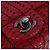 CHANEL Borsa a tracolla Cloche Turn Lock in pelle di agnello rossa argento CC Auth bs30375 Rosso - vista 17