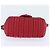 CHANEL Borsa a tracolla Cloche Turn Lock in pelle di agnello rossa argento CC Auth bs30375 Rosso - vista 5