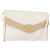 Céline Borsa a Spalla in Pelle Bianca e Oro Auth BA7313 Bianco D'oro