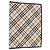 Custodia per pianificatore in tela e pelle a quadri Nova di BURBERRY beige e nera 146241 Auth am9392V