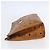 MCM Logogram Vicetos Clutch Bag in PVC Pelle Marrone Oro Auth BA7355 D'oro - vista 3