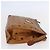 MCM Logogram Vicetos Clutch Bag in PVC Pelle Marrone Oro Auth BA7355 D'oro - vista 4
