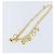 Collana a catena Christian Dior in metallo dorato Auth am9415V - vista 2