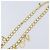 Collana a catena Christian Dior in metallo dorato Auth am9415V - vista 4